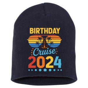 Birthday Cruise Squad Birthday Party Cruise Squad 2024 Short Acrylic Beanie