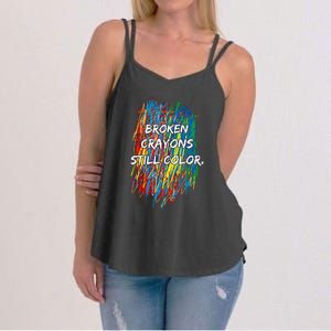 Broken Crayons Still Color Women's Strappy Tank