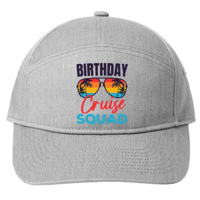 Birthday Cruise Squad Funny Cruising Boat Party Vacation 7-Panel Snapback Hat