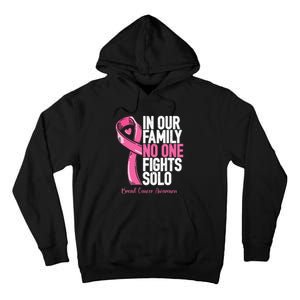 Breast Cancer Support Family  Breast Cancer Awareness Tall Hoodie