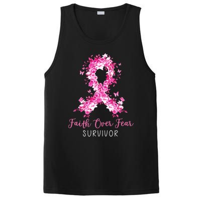 Breast Cancer Survivor Faith Over Fear Breast Cancer Awareness PosiCharge Competitor Tank