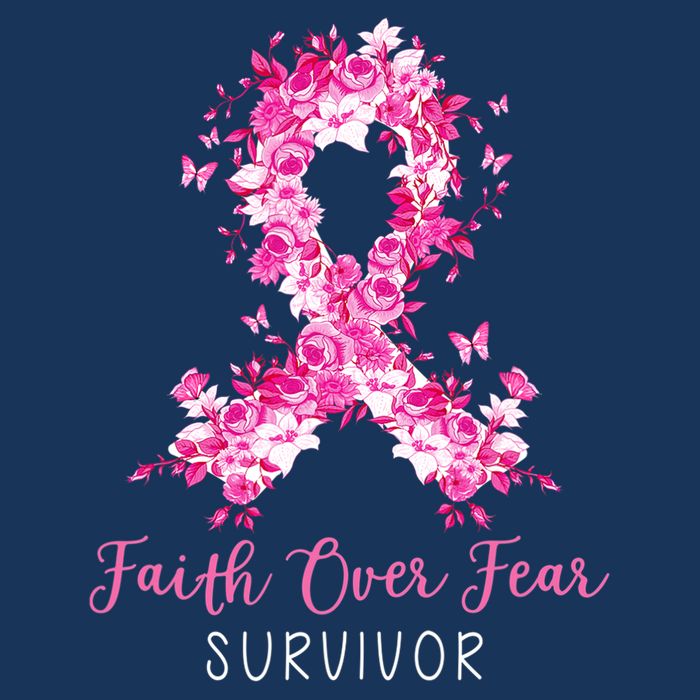 Breast Cancer Survivor Faith Over Fear Breast Cancer Awareness Baby Bodysuit