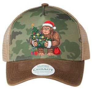 Bigfoot Christmas Sasquatch Xmas Tree Lights Legacy Tie Dye Trucker Hat