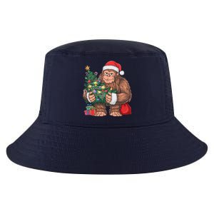 Bigfoot Christmas Sasquatch Xmas Tree Lights Cool Comfort Performance Bucket Hat