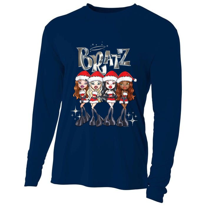 Bratz Christmas SantaS Helpers Outfits Group Shot Cooling Performance Long Sleeve Crew