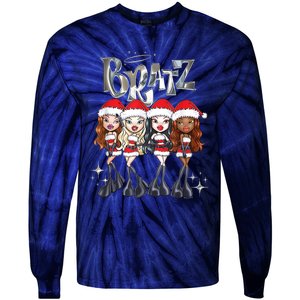 Bratz Christmas SantaS Helpers Outfits Group Shot Tie-Dye Long Sleeve Shirt