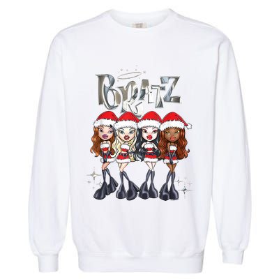 Bratz Christmas SantaS Helpers Outfits Group Shot Garment-Dyed Sweatshirt