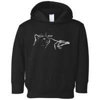 Black Cat Skeleton Hand Boop Halloween Pet Toddler Hoodie