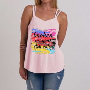 Broken Crayons Still Color Women's Strappy Tank