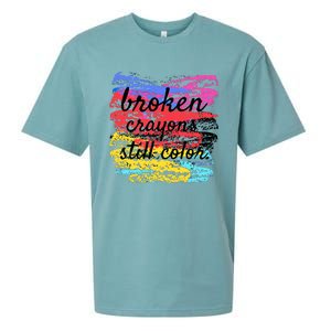 Broken Crayons Still Color Sueded Cloud Jersey T-Shirt