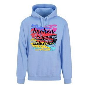 Broken Crayons Still Color Unisex Surf Hoodie