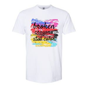 Broken Crayons Still Color Softstyle CVC T-Shirt