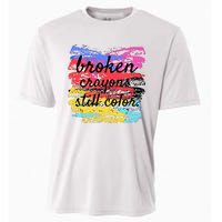 Broken Crayons Still Color Cooling Performance Crew T-Shirt