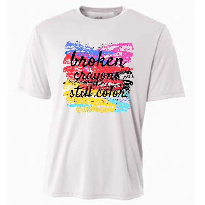 Broken Crayons Still Color Cooling Performance Crew T-Shirt