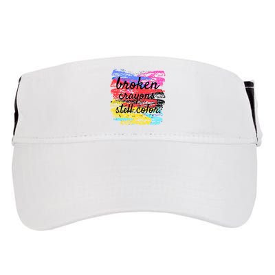 Broken Crayons Still Color Adult Drive Performance Visor