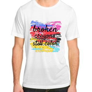 Broken Crayons Still Color Adult ChromaSoft Performance T-Shirt