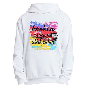 Broken Crayons Still Color Urban Pullover Hoodie