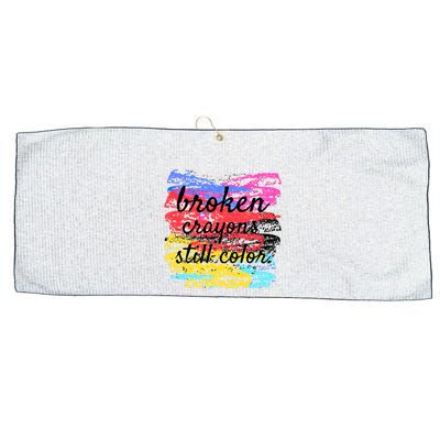 Broken Crayons Still Color Large Microfiber Waffle Golf Towel