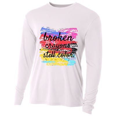 Broken Crayons Still Color Cooling Performance Long Sleeve Crew