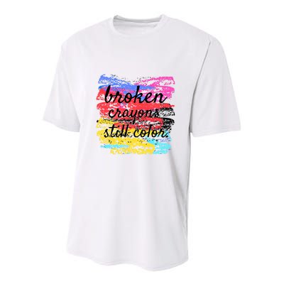 Broken Crayons Still Color Youth Performance Sprint T-Shirt