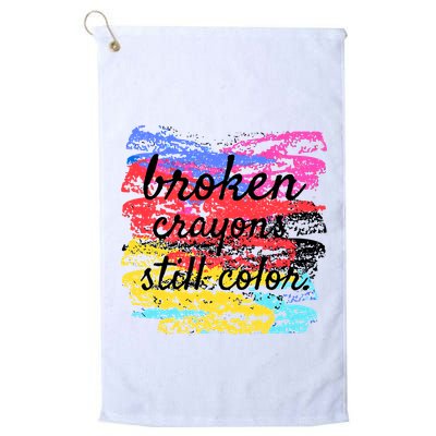 Broken Crayons Still Color Golf Towel