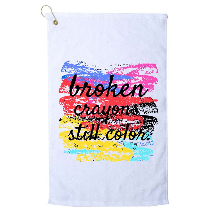 Broken Crayons Still Color Golf Towel