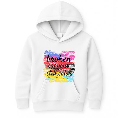 Broken Crayons Still Color Kids Hoodie