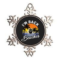 Beaches Cruise Ship Cruising Returns I'm Back Metallic Star Ornament