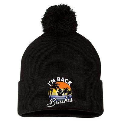 Beaches Cruise Ship Cruising Returns I'm Back Pom Pom 12in Knit Beanie