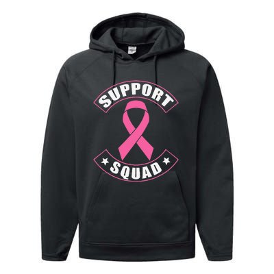 Breast Cancer Support Squad Performance Fleece Hoodie