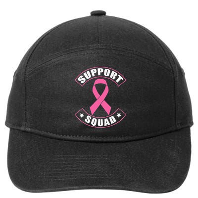 Breast Cancer Support Squad 7-Panel Snapback Hat
