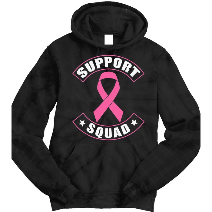 Breast Cancer Support Squad Tie Dye Hoodie