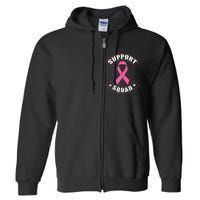 Breast Cancer Support Squad Full Zip Hoodie