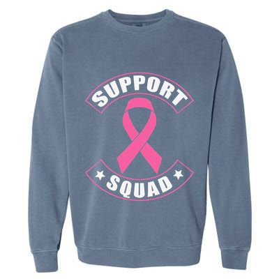 Breast Cancer Support Squad Garment-Dyed Sweatshirt