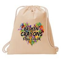 Broken Crayons Still Color Drawstring Bag