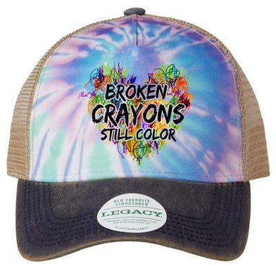Broken Crayons Still Color Legacy Tie Dye Trucker Hat