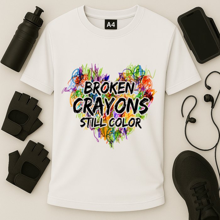 Broken Crayons Still Color Performance Shirt