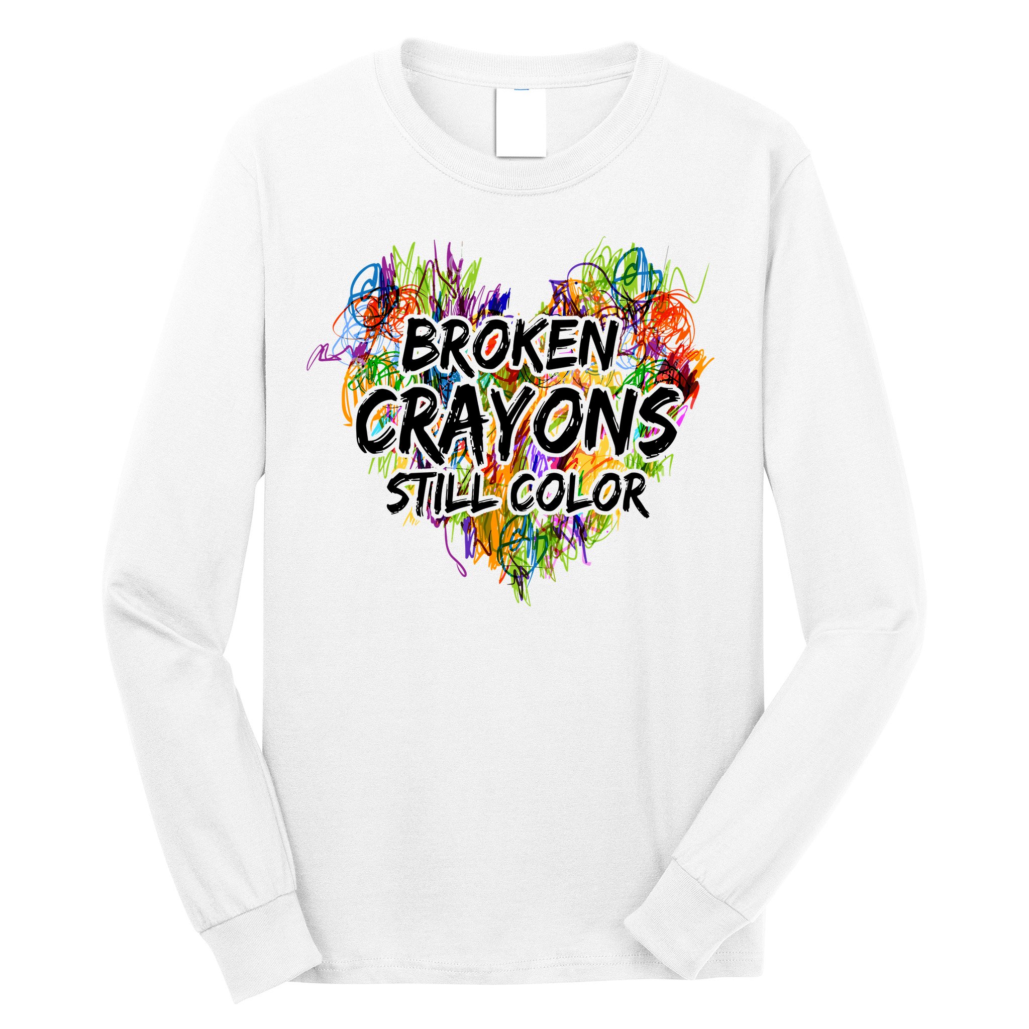 Broken Crayons Still Color Long Sleeve Shirt
