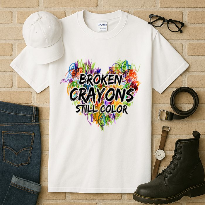 Broken Crayons Still Color Tall T-Shirt