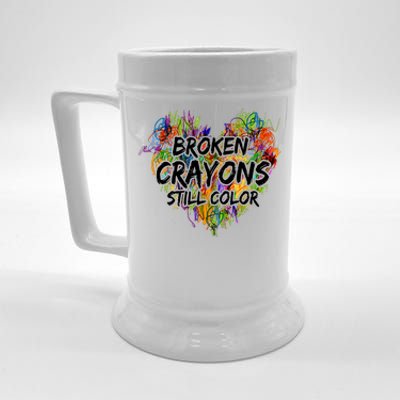 Broken Crayons Still Color Beer Stein