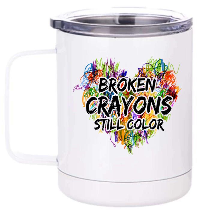 Broken Crayons Still Color 12 oz Stainless Steel Tumbler Cup