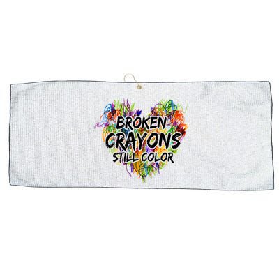 Broken Crayons Still Color Large Microfiber Waffle Golf Towel