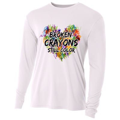 Broken Crayons Still Color Cooling Performance Long Sleeve Crew
