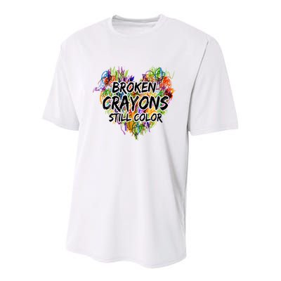 Broken Crayons Still Color Youth Performance Sprint T-Shirt