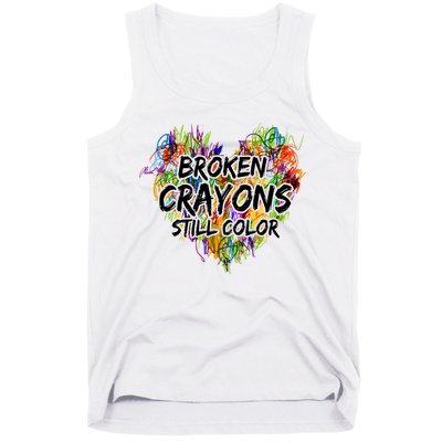 Broken Crayons Still Color Tank Top