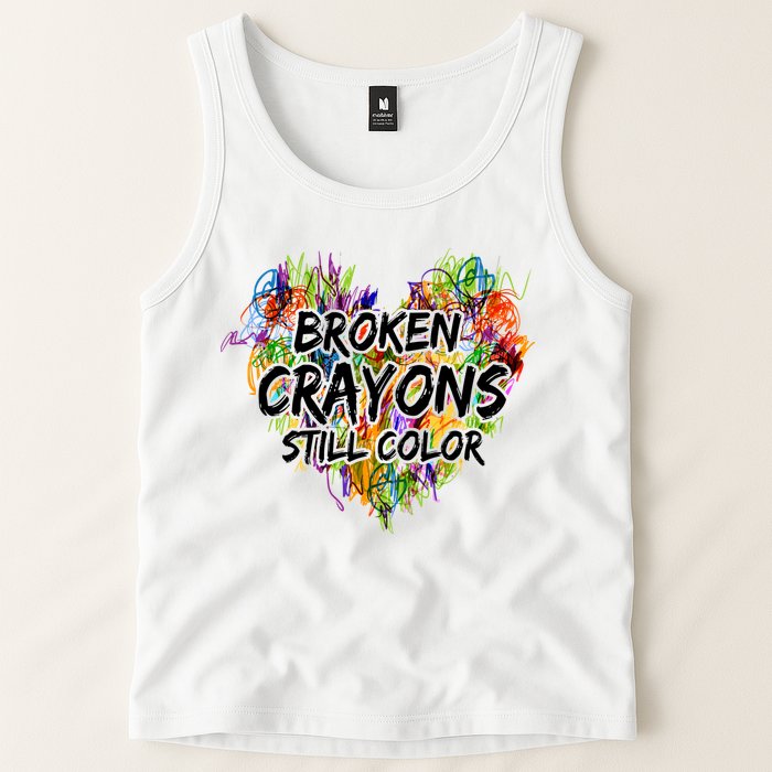 Broken Crayons Still Color Tank Top