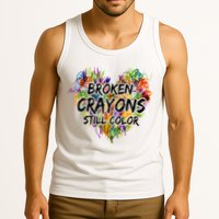 Broken Crayons Still Color Tank Top