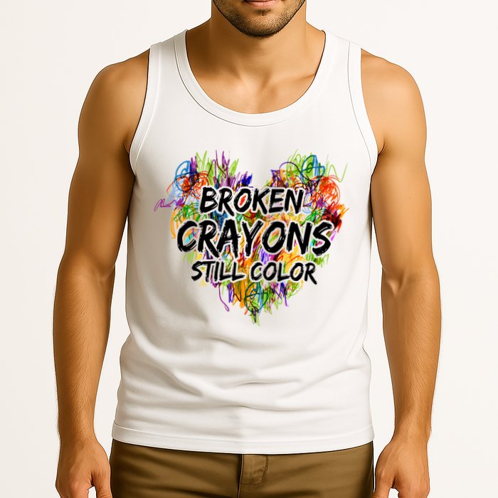 Broken Crayons Still Color Tank Top