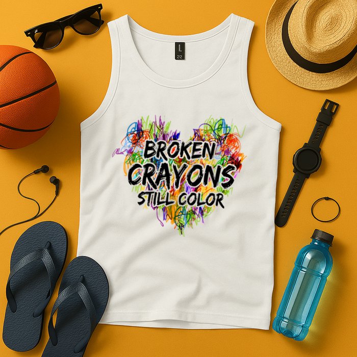 Broken Crayons Still Color Tank Top