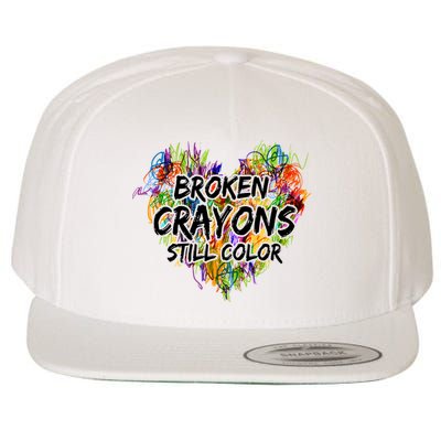 Broken Crayons Still Color Wool Snapback Cap